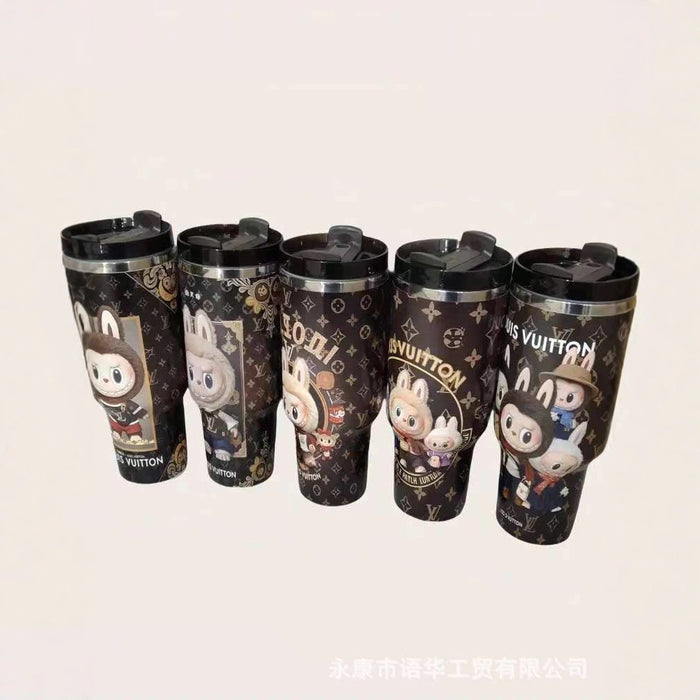 Wholesale Ice Cup 40oz Stainless Steel Handle Insulated Cup Portable Car Cup