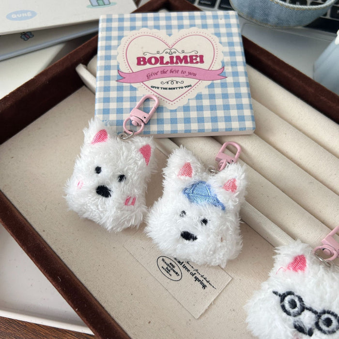 Wholesale Puppy Keychain Cute Soft Adorable Girl Sweet Pendant Student Girlfriend Gift Accessories