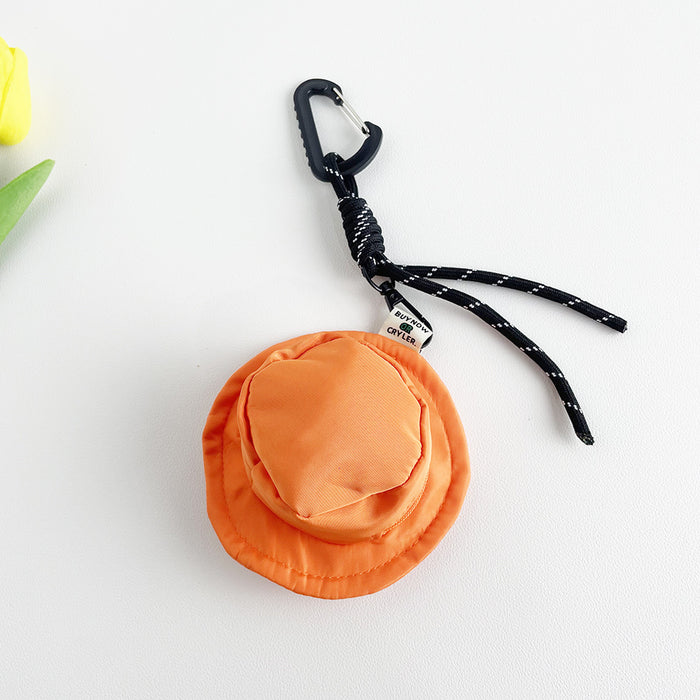 Wholesale Canvas mini hat pendant storage bag, ultra light key bag, loose change