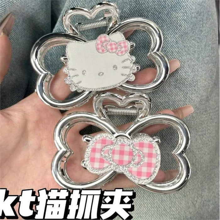 Wholesale Sparkling Cat Double-Sided Hair Clips
