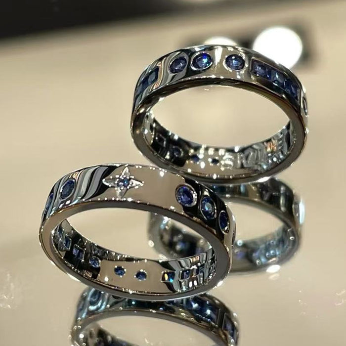 Wholesale Ring Black Morse Code Ring Pair Ring