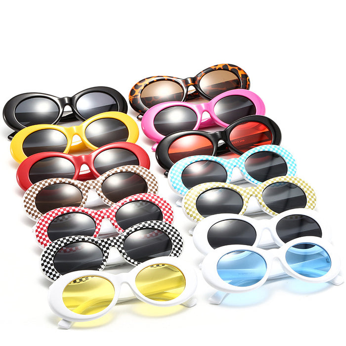 Wholesale Simple Round Frame PC Sunglasses JDC-SG-Fuxin016