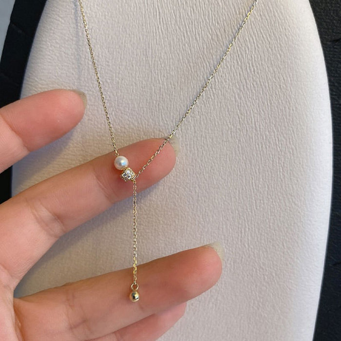 Wholesale Fashionable Butterfly Knot Necklace Set Women's Luxury Design Sensation Collarbone Chain Geometric Style Silver Plated Jewelry