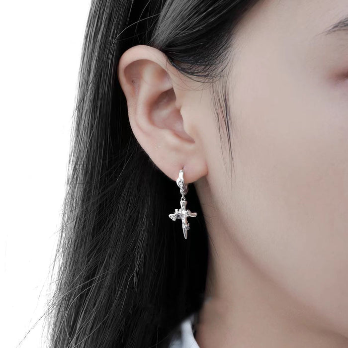 Wholesale cross earring sweet cool earbuckle earrings