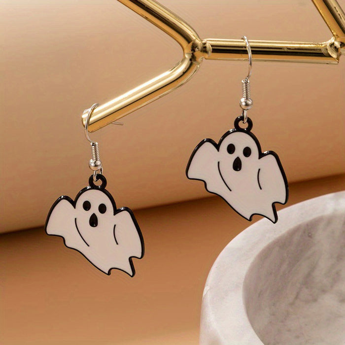 Wholesale Halloween Alloy  Earrings Pumpkin Ghost Design Party Jewelry Accessory MOQ≥2