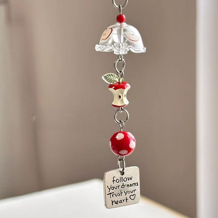 Wholesale apple wind chime phone case pendant bracelet beads pendant accessories