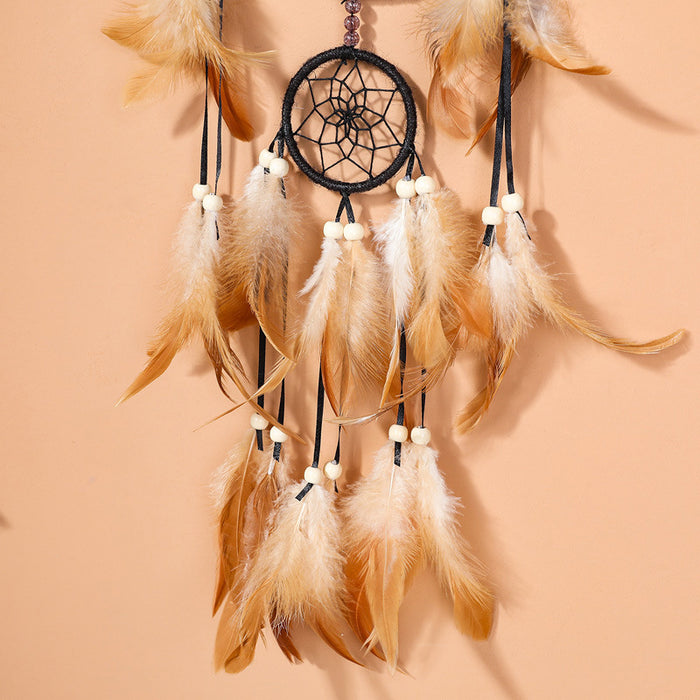 Wholesale Sun, Moon and Stars Indian Style Feather Wind Chime Dream Catcher JDC-DC-ZH029