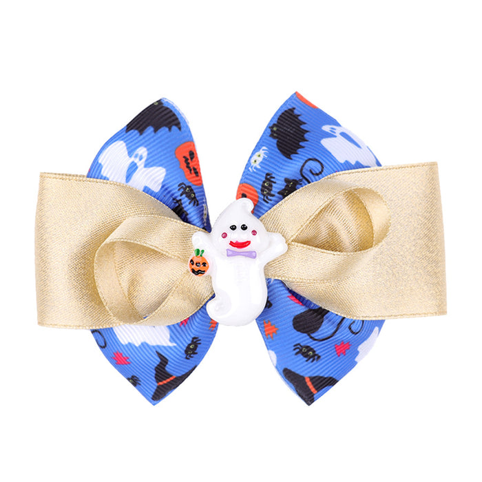 Wholesale Cross-Border New Children' s Bow Hairpin  Pumpkin Head Witch Hat Creative Funny Duckbill Clip Hair Accessories