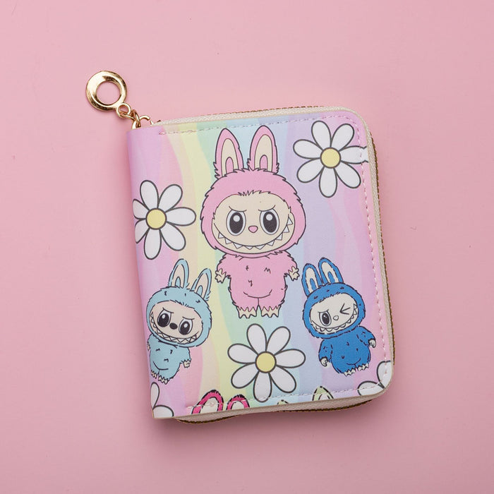 Wholesale Cute Cartoon Print Short Kids Wallet