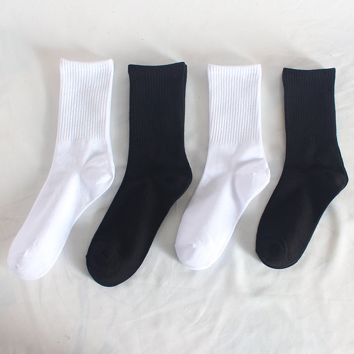 Wholesale Calf socks, mid leg socks, solid color cotton socks, running sports