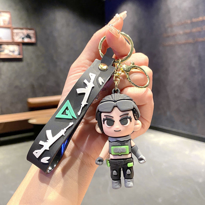 Wholesale Doll Figurine Student Bag Charm Keychain