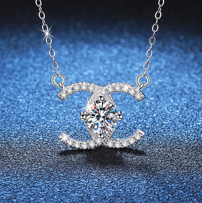 Wholesale Pure silver necklace, moissanite necklace
