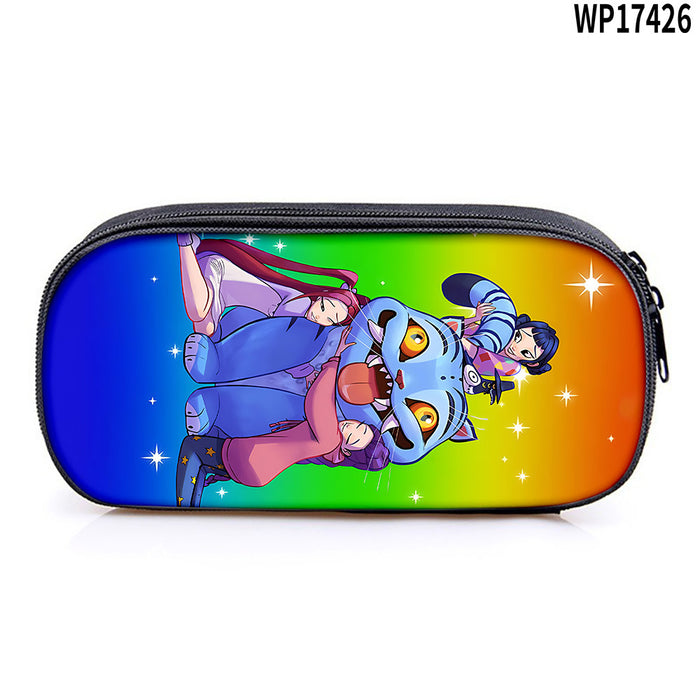 Wholesale K-POP Printed pencil case,  primary and secondary school stationery bag
