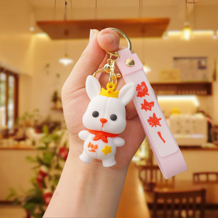 Wholesale Cartoon Cute Panda Keychain Small Pendant Creative Metal Jewelry