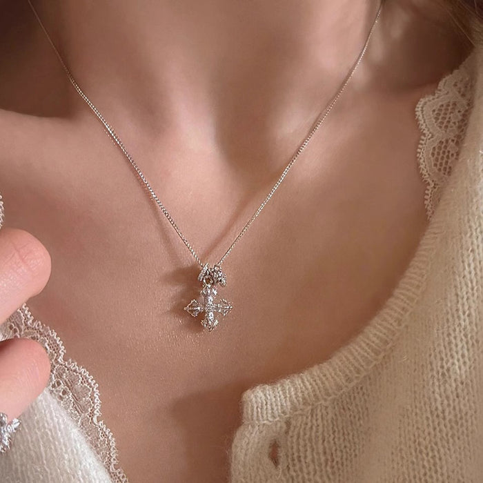 Wholesale Pendant necklace, niche, high-end, light luxury, versatile collarbone chain