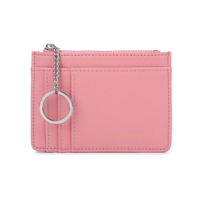 Wholesale Ladies Wallet Card Holder Leather Clutch Bag Embossed Flower Design Multi-card Slot Zipper Closure Compact Size Fashion