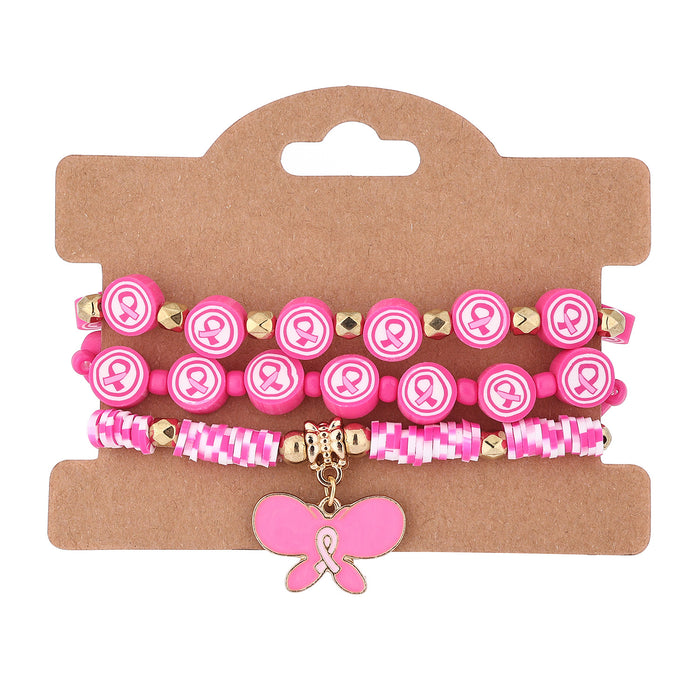 Wholesale Red ribbon-shaped pendant accessory with 18. 5cm bracelet