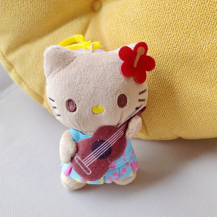 Wholesale Hawaii Beach Swimming Circle Surfing Pineapple Paradise Cat Plush Doll Pendant