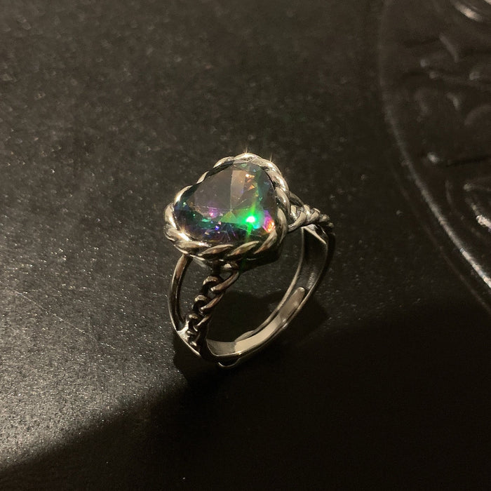 Wholesale Design sense: high-end ring, fashionable personality, niche, light luxury ring, open mouth