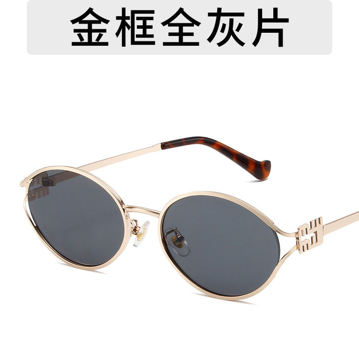 Wholesale Metal Open Sunglasses Personalized Sunglasses Outdoor Travel Fashion Street Photography Glasses
