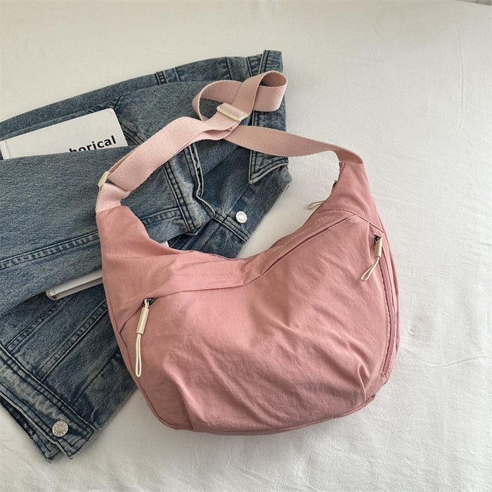 Wholesale Casual versatile crossbody bag, new fashionable and simple shoulder bag, solid color and lightweight