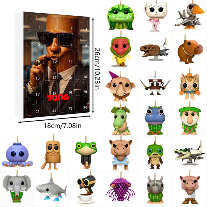 Wholesale Acrylic flat pendant Tung Tung Tung