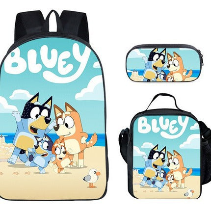 Wholesale New Style Bulloy Dog children's Leisure Lightening Large Capacity Printed Backpack Primary School Student Schoolbag JDC-BP-Shangl002