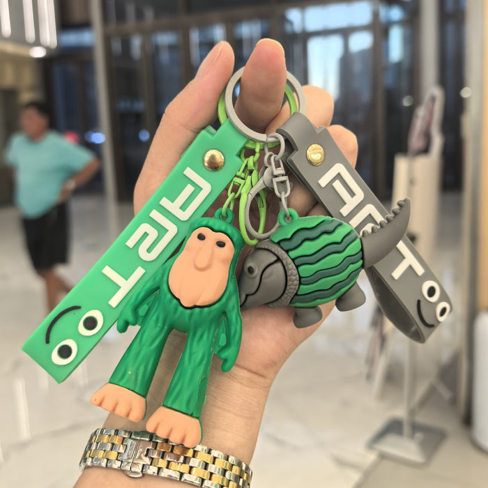 Wholesale Cartoon Silicone Keychain Bag Pendant