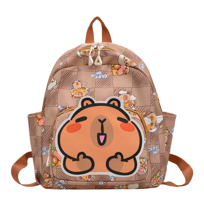 Wholesale New children's backpack with large capacity printed backpack to reduce weight