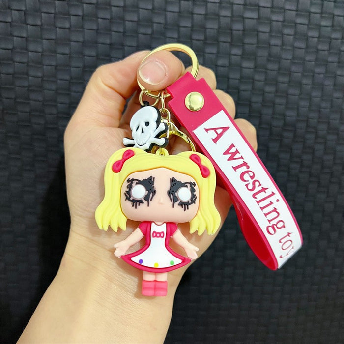 Wholesale Creative Cartoon PVC Soft Keychains JDC-KC-JinB013