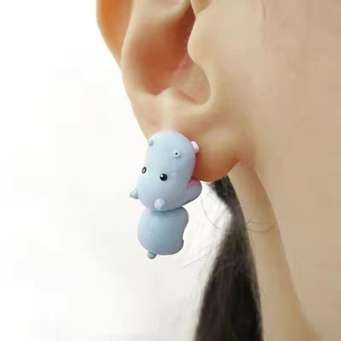 Wholesale Bite Ear Nails Earrings Ear Accessories Spray Paint Cute Mini
