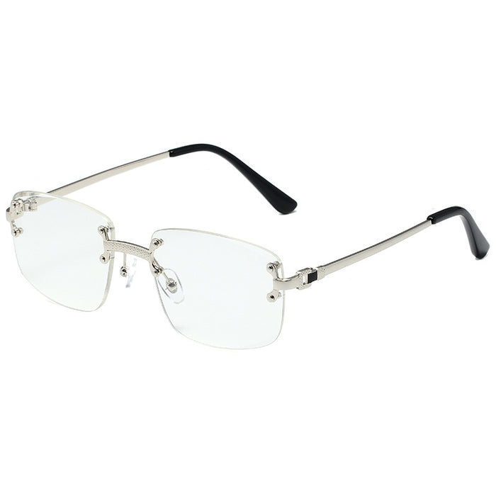 Wholesale  Rimless Trim Spring Foot Sunglasses Women's  Gradient Sunglasses Men's