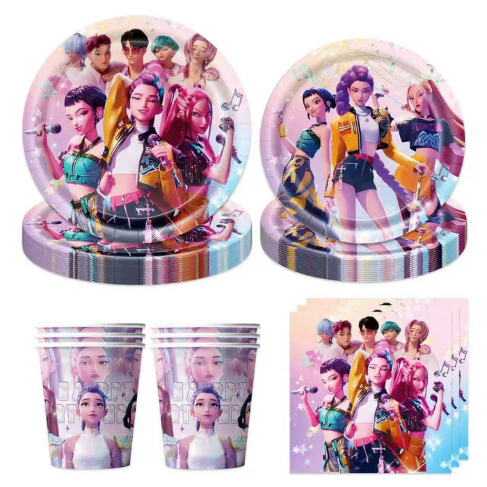 Wholesale KPOP themed party decorations candy boxes,  gift bags,  New Year' s gift decorations,  banners