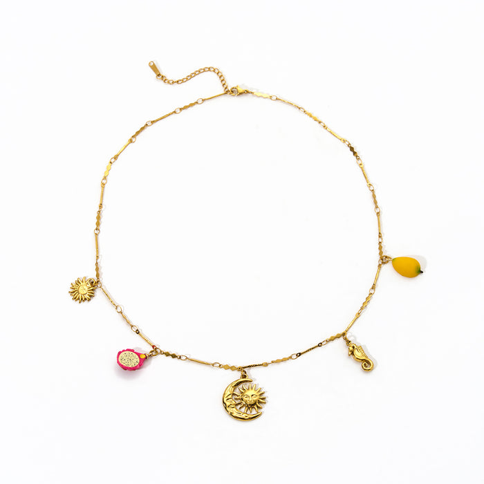 Wholesale Stainless steel necklace with pendant, personalized casual accessories wholesale