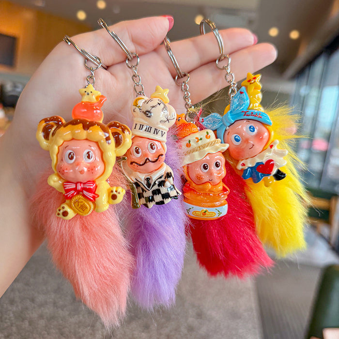 Wholesale Cute cartoon plush ornaments Keychains