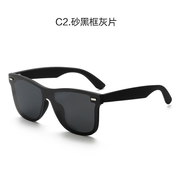 Wholesale Polarized lens integrated sunglasses for men, fashionable sunscreen sunglasses for men, high-end TR frame sunglasses for men
