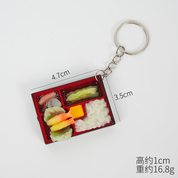 Wholesale PVC Miniature Chinese Bento Box Food Model Realistic Simulation For Dollhouse Fridge Magnet Home Decor