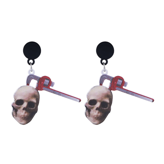 Wholesale  Series Earrings Horror Night Party Horror Funny Skeleton Dark Earrings for Women