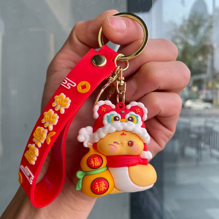 Wholesale Couple keychain, handbag pendant, car keychain, doll machine, small gift