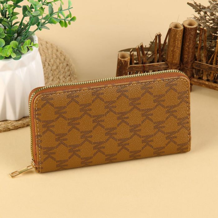 Wholesale Urban Casual PU Leather Long Wallet with Card Slots and Phone Pocket MOQ≥3