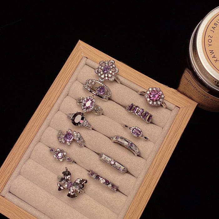 Wholesale Light luxury high-end ring elegant niche personality minimalist versatile ring accessory