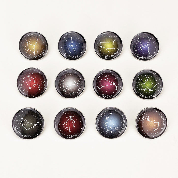 Wholesale Electroplated Zinc Alloy Contion Brooch Starry Sky Pin Badge Everyday Fashion Accessory MOQ≥2