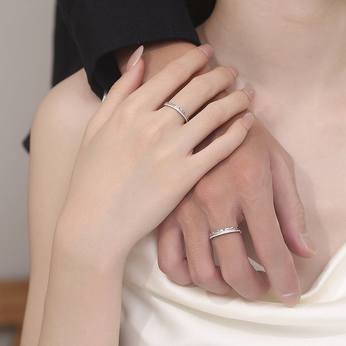 Wholesale Star Couple Pair Ring, niche creative fashion ring design