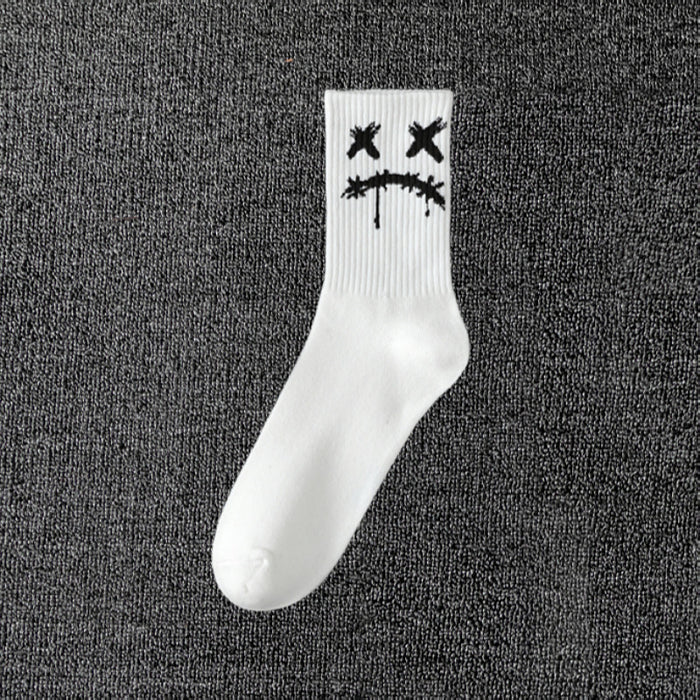 Wholesale men' s deont mid-calf socks black and white cotton socks women' s summer sports basketball socks