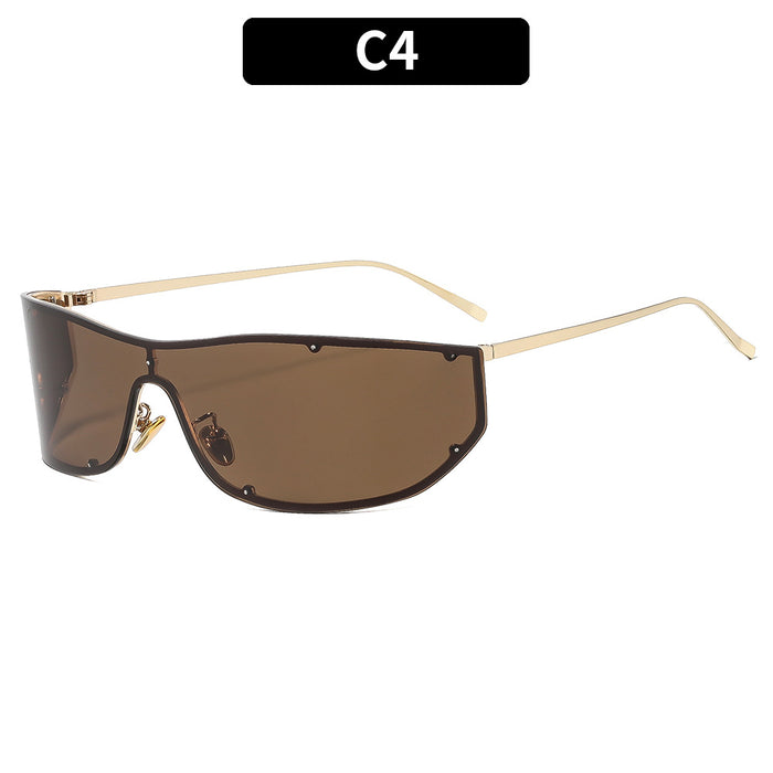 Wholesale Punk Mirror Large Frame Sunglasses Trendy Fashion Accessory Gift
