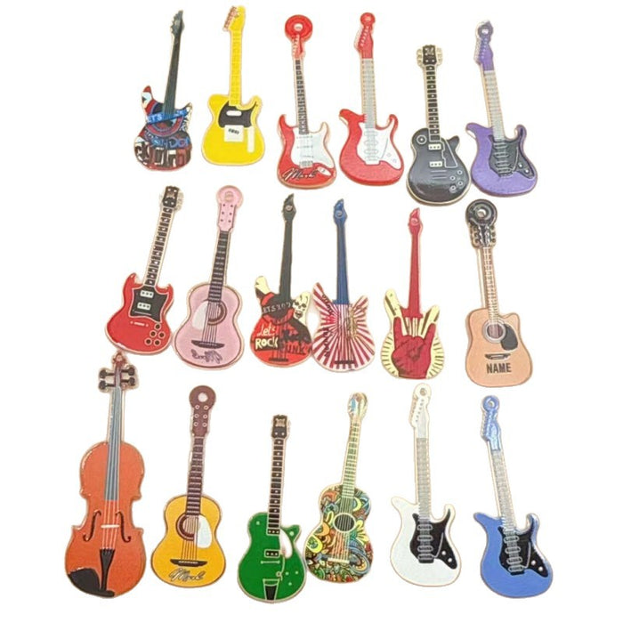 Wholesale 10 PCS Colorful acrylic guitar accessory charms