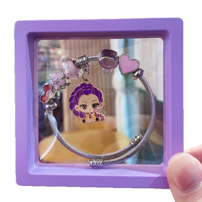 Wholesale Handmade Cartoon Witch Hunter Alloy Bracelet Fashion Accessory Gift Minimum Quantity: 3