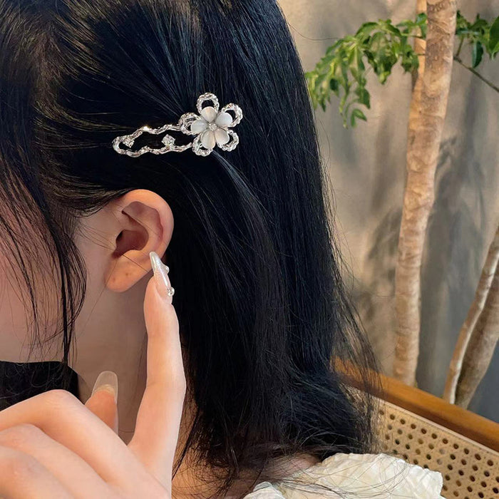 Wholesale Liquid butterfly hair clip, side clip, metal hair clip, hair accessory, straight clip, duckbill clip