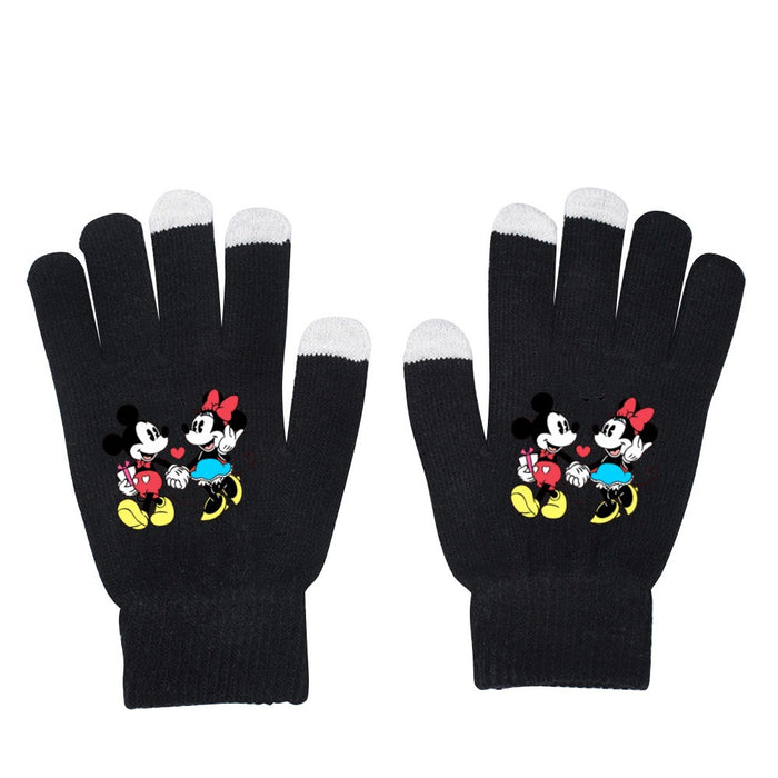 Wholesale Warm and versatile printed knitted gloves