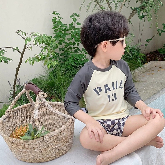 Wholesale Split sun protection quick drying swimming clothes, beach training swimsuits